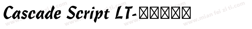 Cascade Script LT字体转换